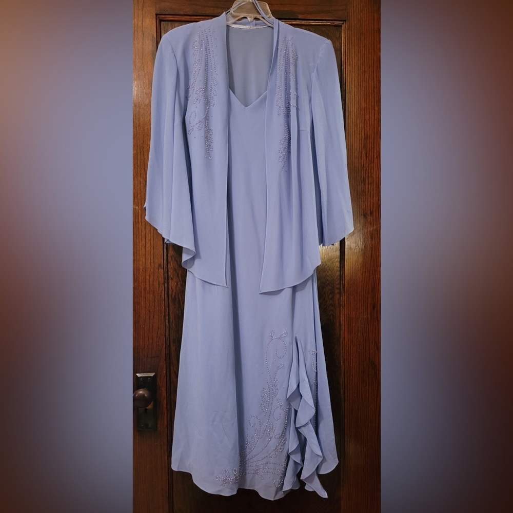Formal 2pc Mother of the Bride Dress in Periwinkle.